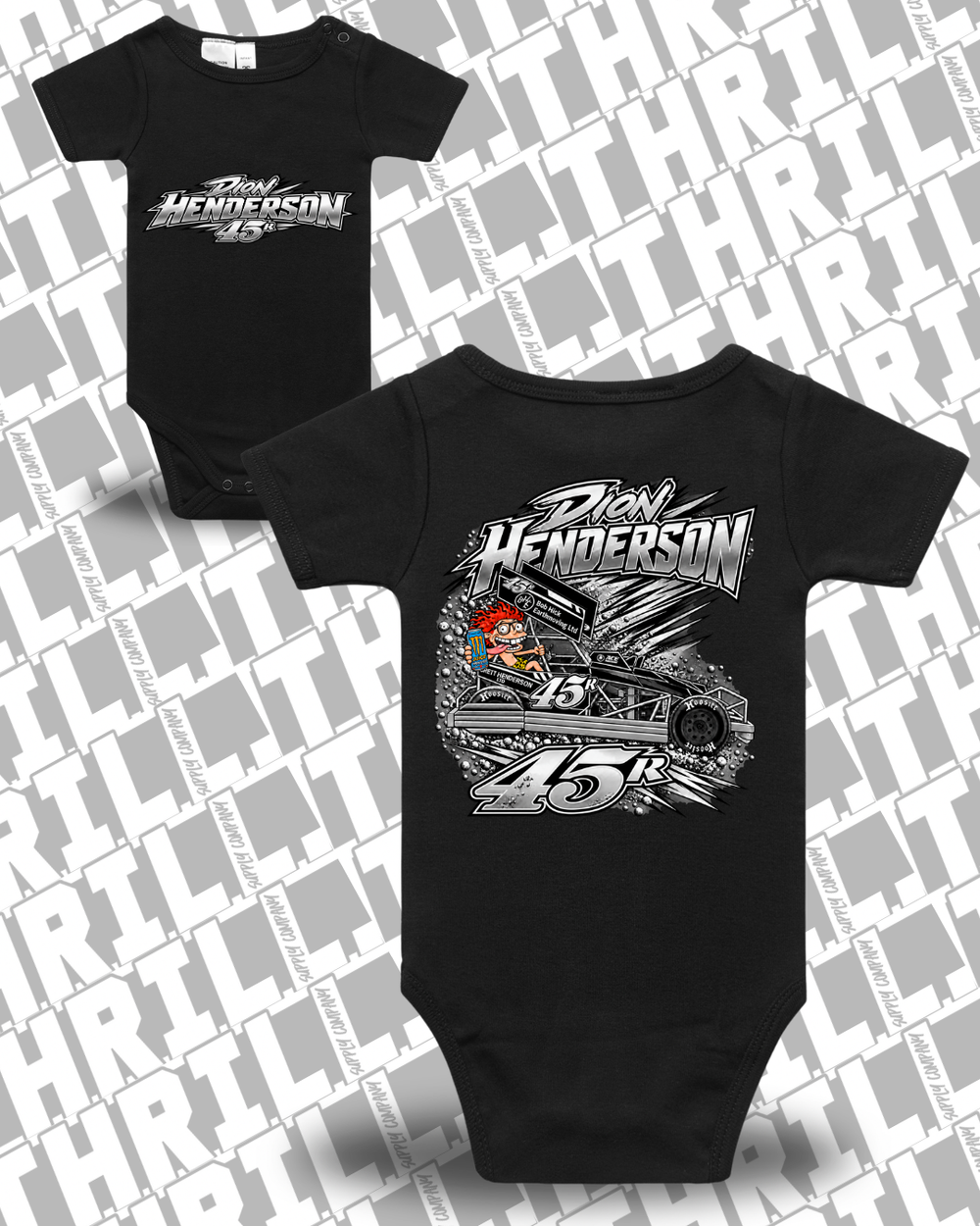 45r DHM Black Infant MiniMe 3003 Front & Back