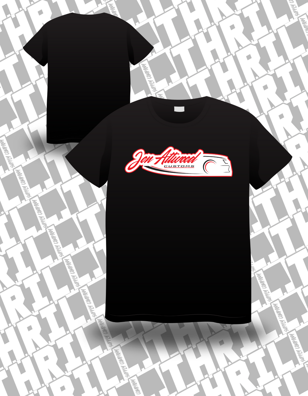 Jon Attwood Customs Tee - Front print 2