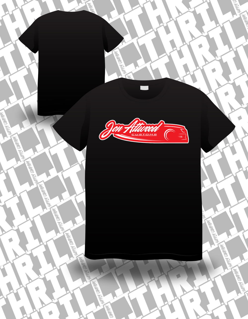 Jon Attwood Customs Tee - Front print 3