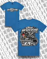 45r DHM Arctic Blue Staple Tee 5001 Front & Back