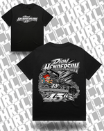 45r DHM Black Heavy Tee 5080 Front & Back