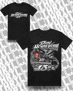 45r DHM Black Staple Tee 5001 Front & Back