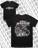 45r DHM Black Women’s Classic Tee 4026 Front & Back