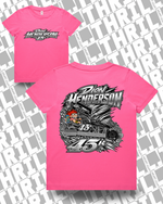 45r DHM Charity Pink Kids Staple Tee 3005 Front & Back