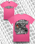 45r DHM Charity Pink Staple Tee 5001 Front & Back