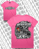 45r DHM Charity Pink Women’s Maple Tee 4001 Front & Back