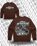 45r DHM Chestnut Relax Crew 5160 Front & Back