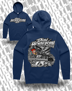45r DHM Cobalt Stencil Hood 5102 Front & Back