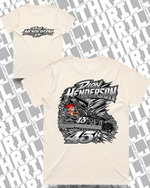 45r DHM Ecru Women’s Classic Tee 4026 Front & Back