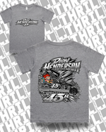 45r DHM Grey Marle Kids Classic Tee 3060 Front & Back