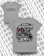 45r DHM Grey Marle Kids Staple Tee 3005 Front & Back
