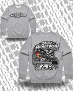 45r DHM Grey Marle Stencil Crew 5103 Front & Back