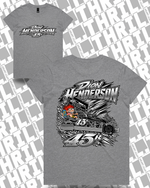 45r DHM Grey Marle Women’s Maple Tee 4001 Front & Back