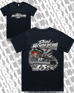 45r DHM Navy Women’s Classic Tee 4026 Front & Back