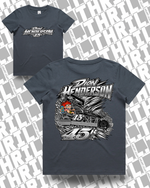 45r DHM Petrol Blue Kids Staple Tee 3005 Front & Back