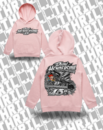 45r DHM Pink Kids Supply Hood 3032 Front & Back