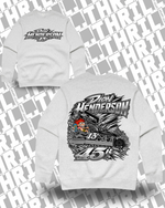 45r DHM White Marle Relax Crew 5160 Front & Back