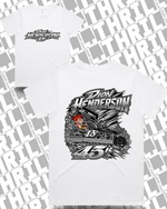 45r DHM White Women’s Classic Tee 4026 Front & Back