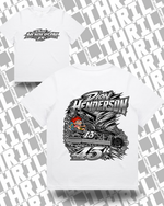 45r DHM White Women’s Heavy Tee 4080 Front & Back