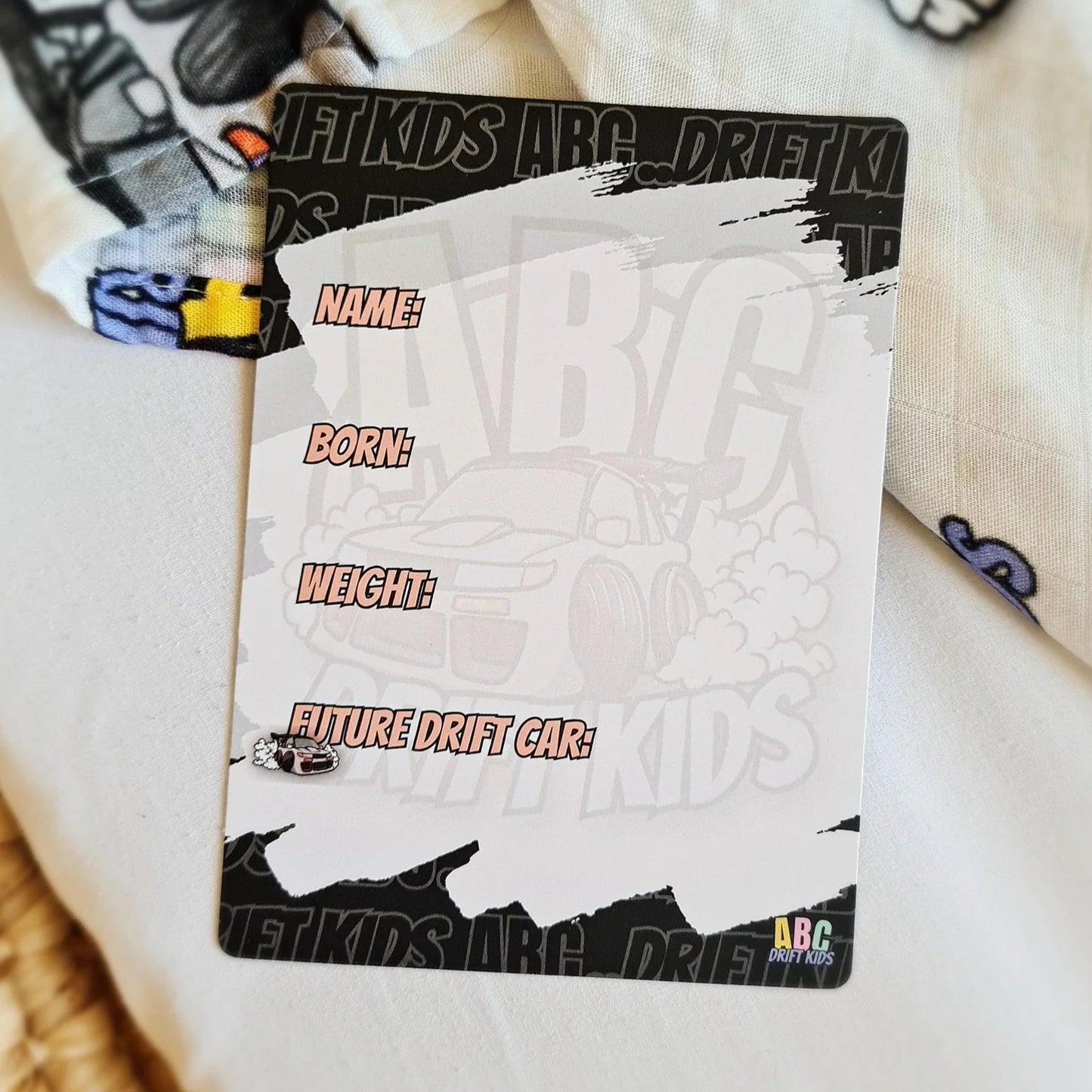 ABC Drift Kids Milestone Cards