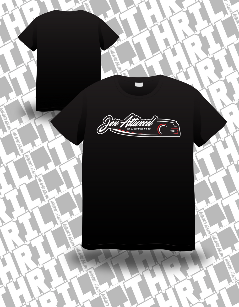 Jon Attwood Customs Tee - Front print 1