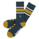 Venice Sock - Navy/Gold
